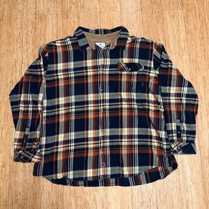 Legendary Whitetails Men's Plaid Shirt - Black, Orange, White